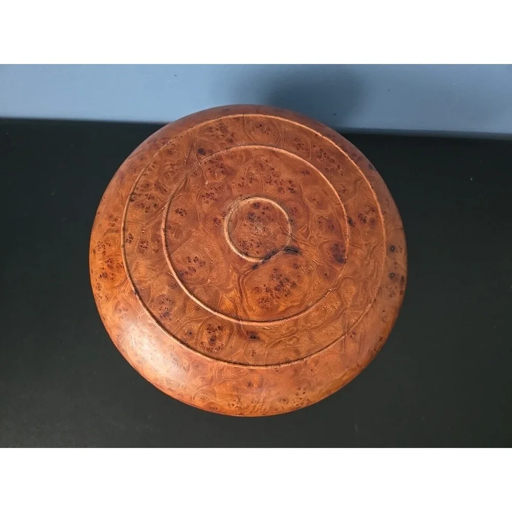 Bhutanese Burl Dhapa Wooden Bowl Maple Wood Handmade Luxury